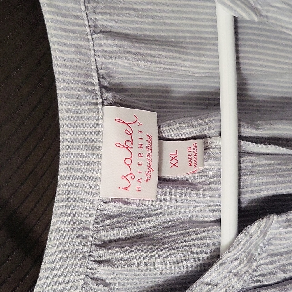 Maternity top with belt - Picture 2 of 7